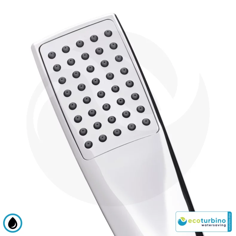 Handheld Showerhead - Deluxe Model | Design Shower Head by ecoturbino® | silver